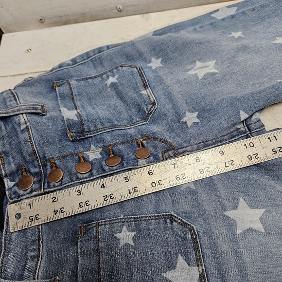 Angry Rabbit Star Struck High Rise Flare retro bell bottom style jeans size 25/1 - Picture 14 of 14
